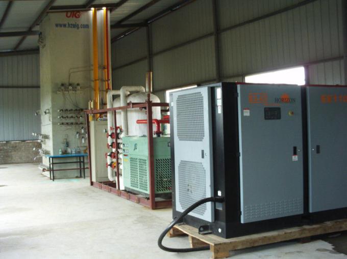 Çin 50 m³ / h Sıvılaştırılmış Sıvı Azot Tesisi, 440V Endüstriyel ASU Tesisi tedarikçileri